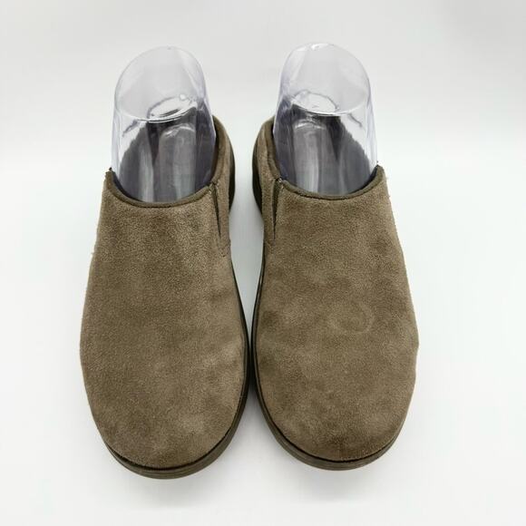 Fitflop LOAFF Suede Clog Slippers Casual Shoes In Bungee Cord Brown Sz 6 Lounge - Picture 5 of 11